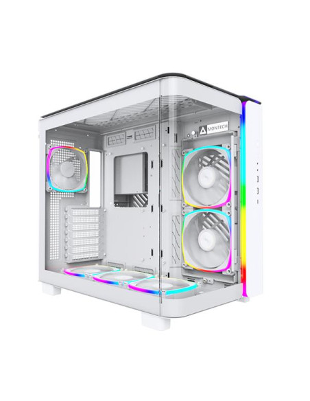 Case, MONTECH, KING 95 PRO (W), MidiTower, Not included, ATX, MicroATX, MiniITX, Colour White, KING95PRO(W)