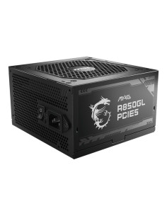 Power Supply, MSI, 850 Watts, Efficiency 80 PLUS GOLD, PFC Active, MAGA850GLPCIE5