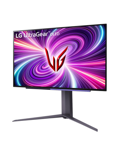 Monitor, LG, 27GS95QE-B, 26.5", Gaming, Panel OLED, 2560x1440, 16:9, 240Hz, 0.03 ms, Swivel, Pivot, Height adjustable, Tilt, 27