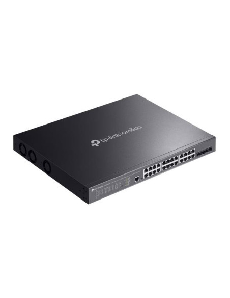 Switch, TP-LINK, Omada, SG3428XMPP, Rack, 24x10Base-T / 100Base-TX / 1000Base-T, 4xSFP+, 1xConsole, 1, PoE+ ports 16, 500 Watts
