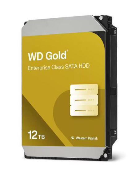 HDD, WESTERN DIGITAL, Gold, 12TB, SATA 3.0, 256 MB, 7200 rpm, 3,5", WD122KRYZ
