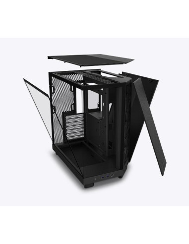 Case, NZXT, H6 Flow, MidiTower, Not included, ATX, MicroATX, MiniITX, Colour Black, CC-H61FB-01