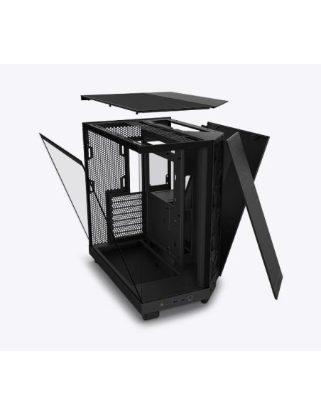 Case, NZXT, H6 Flow, MidiTower, Not included, ATX, MicroATX, MiniITX, Colour Black, CC-H61FB-01