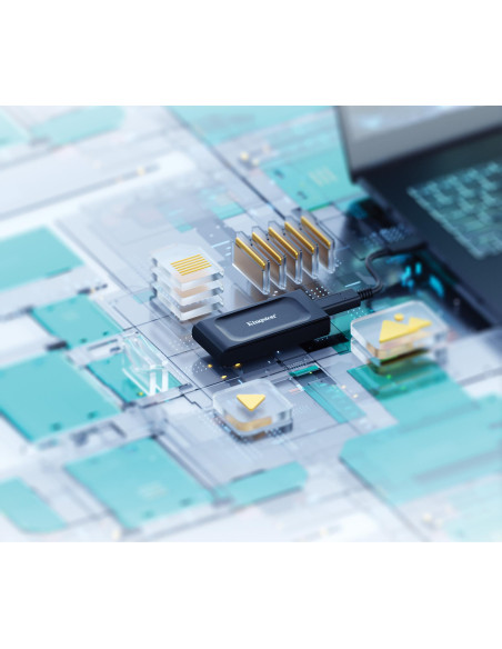 External SSD, KINGSTON, XS1000, 1TB, USB 3.2, Write speed 1000 MBytes/sec, Read speed 1050 MBytes/sec, SXS1000/1000G