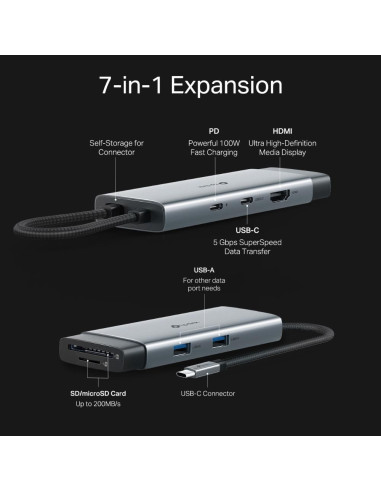 I/O HUB USB-C 7PORT/UH7020C TP-LINK