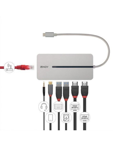 I/O DOCKING STATION USB-C/MINI DUAL 4K 43360 LINDY