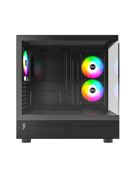 Case, MONTECH, XR, MidiTower, Not included, ATX, MicroATX, MiniITX, Colour Black, XR(B)