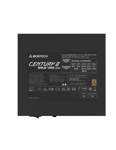 Power Supply, MONTECH, CENTURY II, ATX, 1050 W, CENTURYII1050