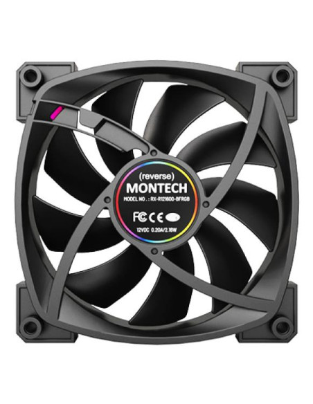 CASE FAN 120MM/RX120 PWM BLACK MONTECH
