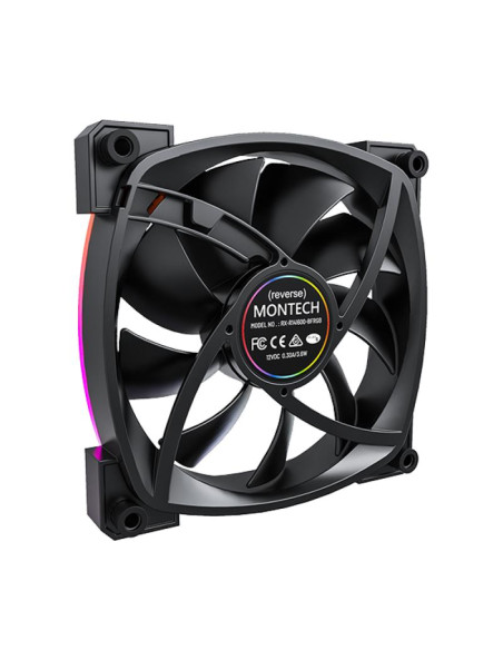 CASE FAN 140MM/RX140 PWM BLACK MONTECH