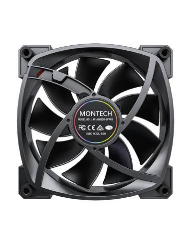 CASE FAN 140MM/RX140 PWM BLACK MONTECH
