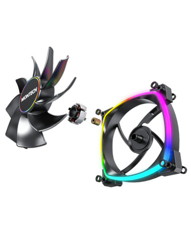 CASE FAN 140MM/RX140 PWM BLACK MONTECH