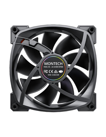 CASE FAN 140MM/AX140 PWM BLACK MONTECH