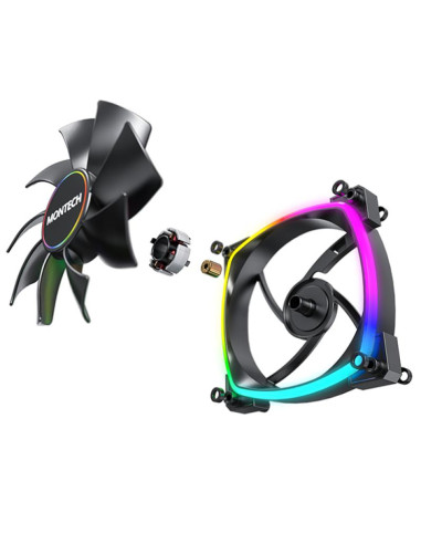 CASE FAN 140MM/AX140 PWM BLACK MONTECH