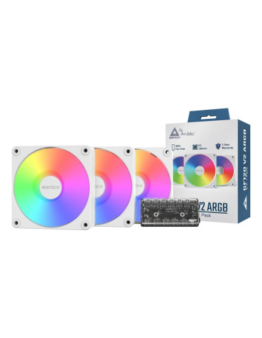 CASE FAN 120MM GF120 V2/ARGB PWM 3I1(W) MONTECH
