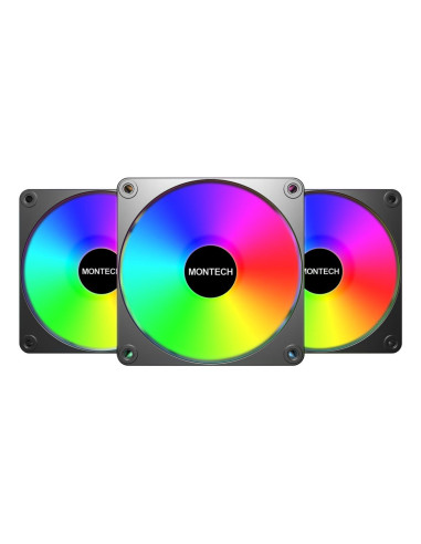 CASE FAN 120MM GF120R V2/ARGB PWM 3I1 (B) MONTECH