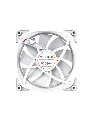 CASE FAN 120MM/AX120 PWM WHITE 3 IN 1 MONTECH