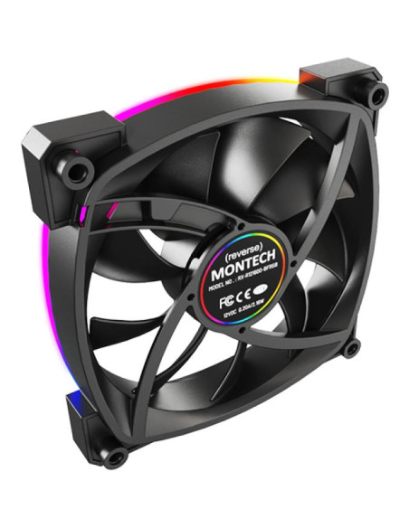CASE FAN 120MM/RX120 PWM BLACK 3 IN 1 MONTECH