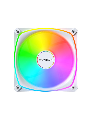 CASE FAN 120MM/RX120 PRO WHITE 3 IN 1 MONTECH