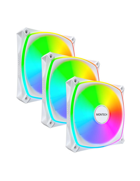 CASE FAN 120MM/AX120 PRO WHITE 3 IN 1 MONTECH