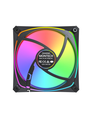 CASE FAN 120MM/RX120 PRO BLACK 3 IN 1 MONTECH