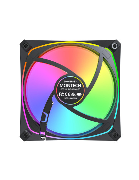 CASE FAN 120MM/RX120 PRO BLACK 3 IN 1 MONTECH