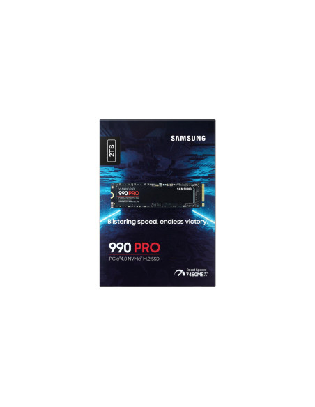 SSD, SAMSUNG, 990 PRO, 2TB, M.2, PCIE, NVMe, MLC, Write speed 6900 MBytes/sec, Read speed 7450 MBytes/sec, 2.3mm, TBW 1200 TB, 