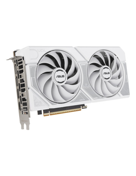 Graphics Card, ASUS, NVIDIA, GeForce RTX 5060, 8 GB, GDDR7, 128 bit, PCI Express 5.0, Active, DUAL-RTX5060-O8G-WHITE