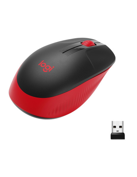 MOUSE USB OPTICAL WRL M190/RED 910-005908 LOGITECH