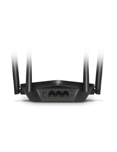 Wireless Router, MERCUSYS, 1500 Mbps, Wi-Fi 6, IEEE 802.11a/b/g, IEEE 802.11n, IEEE 802.11ac, IEEE 802.11ax, 3x10/100/1000M, LA