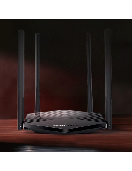Wireless Router, MERCUSYS, 1500 Mbps, Wi-Fi 6, IEEE 802.11a/b/g, IEEE 802.11n, IEEE 802.11ac, IEEE 802.11ax, 3x10/100/1000M, LA