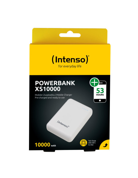 POWER BANK USB 10000MAH/WHITE XS10000 INTENSO
