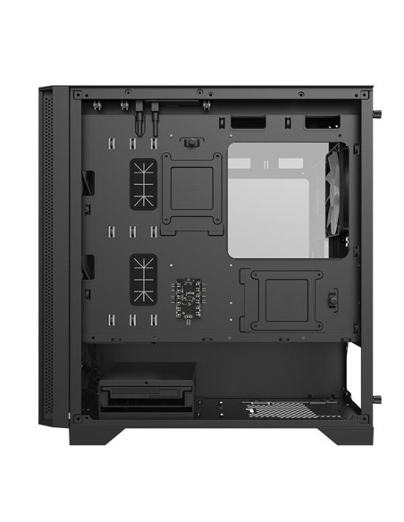 Case, MONTECH, AIR 100 ARGB, MidiTower, Case product features Transparent panel, Not included, MicroATX, MiniITX, Colour Black,