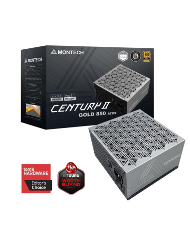 Power Supply, MONTECH, CENTURY II, ATX, 850 W, CENTURYII850