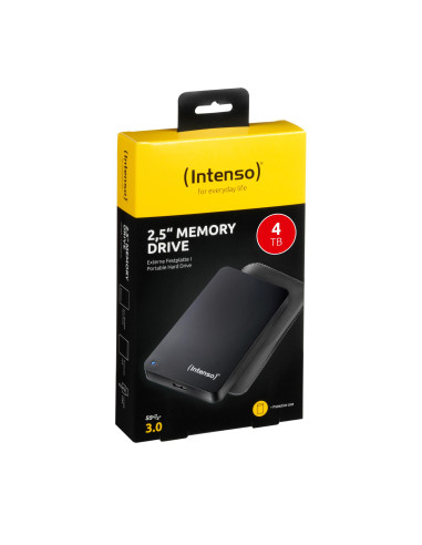 External HDD, INTENSO, 6023512, 4TB, USB 3.0, Colour Black, 6023512
