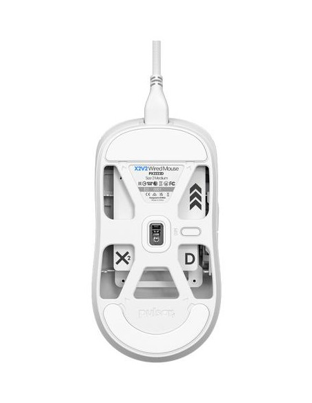 MOUSE USB OPTICAL X2/MEDIUM WHITE PX2222D PULSAR