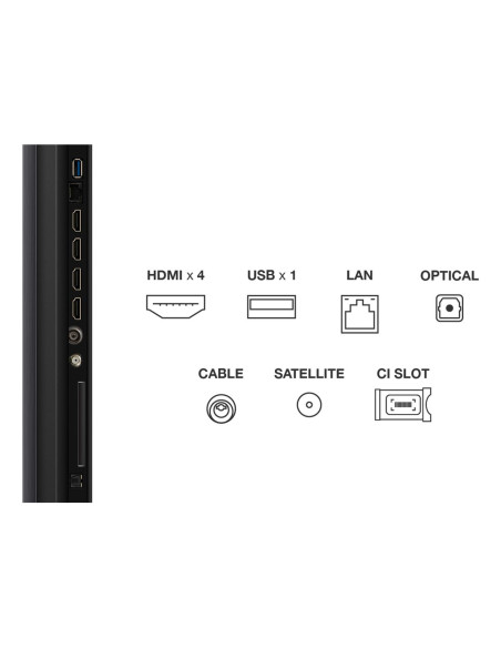 TV Set, TCL, 85 ", 4K Ultra HD, 3840 x 2160 pixels, Flat, 16:9, QD-Mini LED, 85Q6C