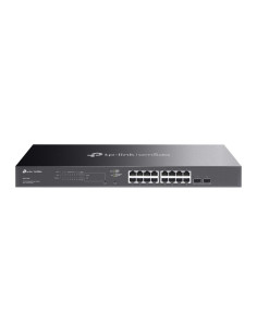 Switch, TP-LINK, Omada, SG2218P, Desktop/pedestal, 16x10Base-T / 100Base-TX / 1000Base-T, 2xSFP, PoE+ ports 16, 150 Watts, SG22