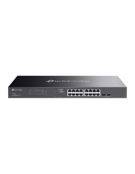 Switch, TP-LINK, Omada, SG2218P, Desktop/pedestal, 16x10Base-T / 100Base-TX / 1000Base-T, 2xSFP, PoE+ ports 16, 150 Watts, SG22