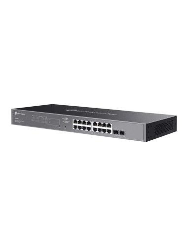 Switch, TP-LINK, Omada, SG2218P, Desktop/pedestal, 16x10Base-T / 100Base-TX / 1000Base-T, 2xSFP, PoE+ ports 16, 150 Watts, SG22