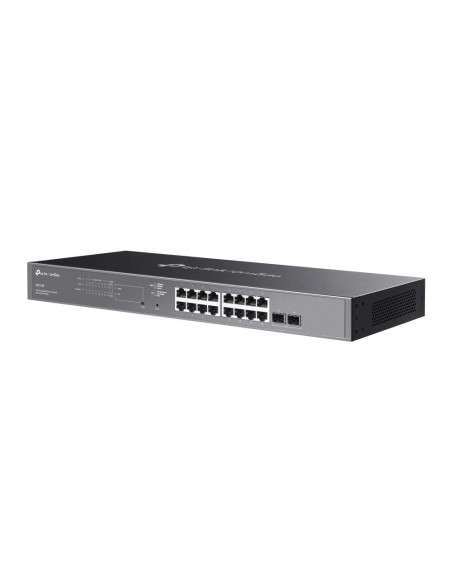 Switch, TP-LINK, Omada, SG2218P, Desktop/pedestal, 16x10Base-T / 100Base-TX / 1000Base-T, 2xSFP, PoE+ ports 16, 150 Watts, SG22
