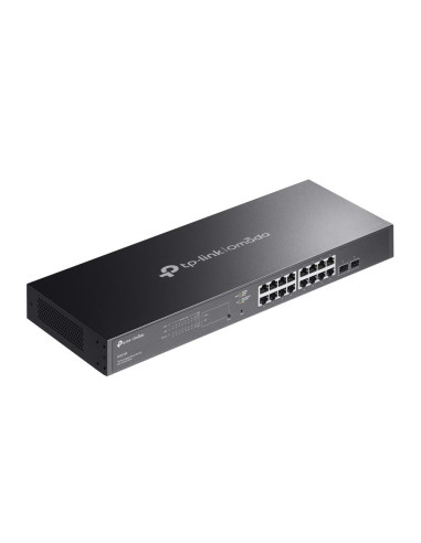 Switch, TP-LINK, Omada, SG2218P, Desktop/pedestal, 16x10Base-T / 100Base-TX / 1000Base-T, 2xSFP, PoE+ ports 16, 150 Watts, SG22