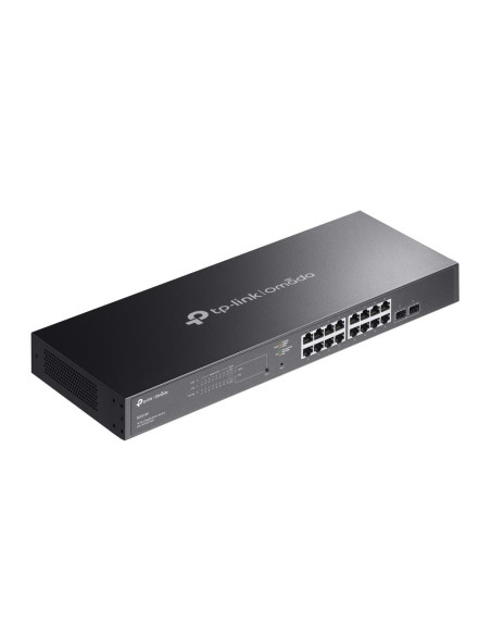 Switch, TP-LINK, Omada, SG2218P, Desktop/pedestal, 16x10Base-T / 100Base-TX / 1000Base-T, 2xSFP, PoE+ ports 16, 150 Watts, SG22