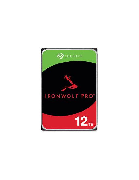 HDD, SEAGATE, IronWolf Pro, 12TB, SATA, 256 MB, 7200 rpm, 3,5", ST12000NT001