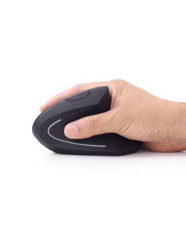 MOUSE USB OPTICAL WRL BLACK/ERGONOMIC MUSW-ERGO-01 GEMBIRD