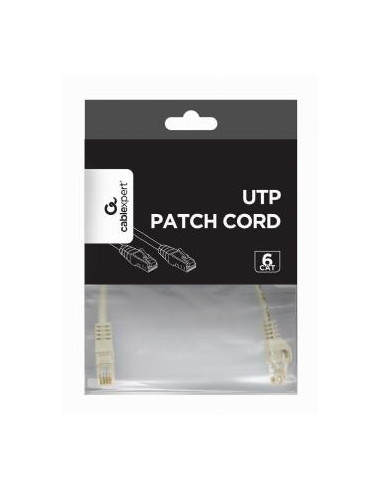 PATCH CABLE CAT6 UTP 0.25M/GREY PP6U-0.25M GEMBIRD