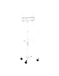 TV SET ACC FLOOR STAND 32-55"/CASTER WH TVS-55T-03-W GEMBIRD