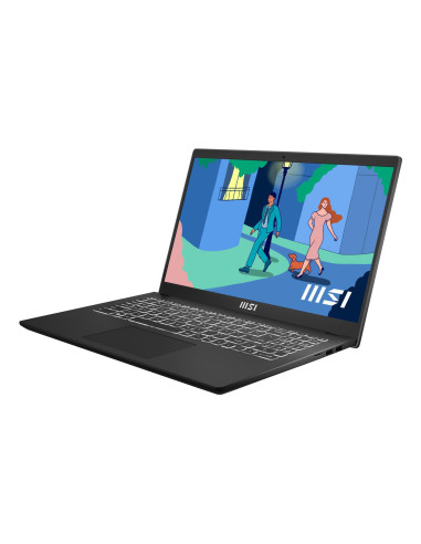 Notebook, MSI, Modern, 15 B7M, CPU AMD RyzenT 7, 7730U, 2 GHz, 15.6 ", 1920 x 1080 pixels, RAM 16 GB, DDR4-SDRAM, SSD 1000 GB, 