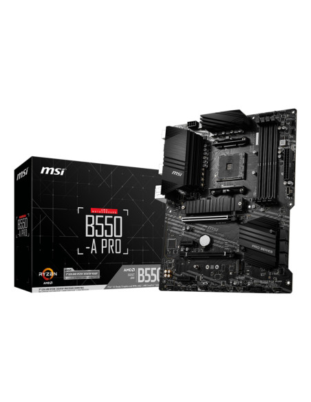 Mainboard, MSI, AMD B550, SAM4, ATX, 2xPCI-Express 3.0 1x, 1xPCI-Express 3.0 4x, 2xM.2, 1xPCI-Express 4.0 16x, Memory DDR4, Mem