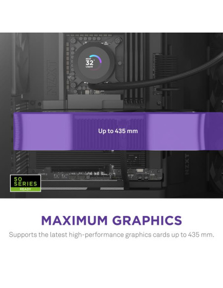 Case, NZXT, ATX/micro ATX/Mini-ITX/EATX, Black, Midi Tower, PC, CM-H92FB-01